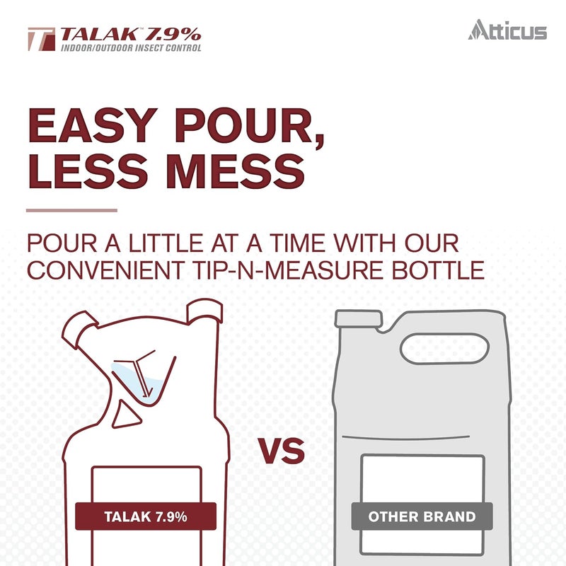 Atticus تالاك 7.9% للتحكم في الحشرات داخل/خارج المنزل - مركز بيفينثرين (32 أونصة) - Image 5
